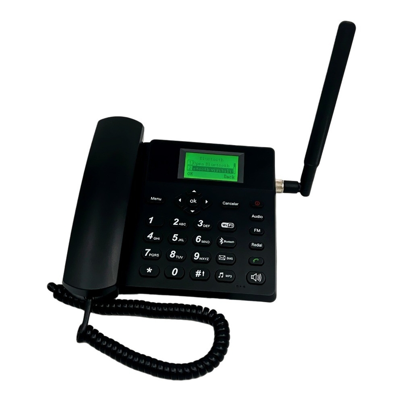 Single SIM Card Fixed Wireless Phone 4G Volte Backup Battery